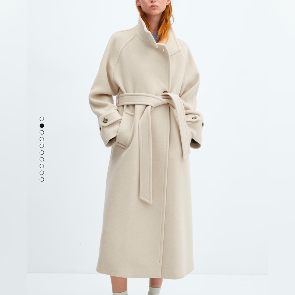 Mango women’s cream coat